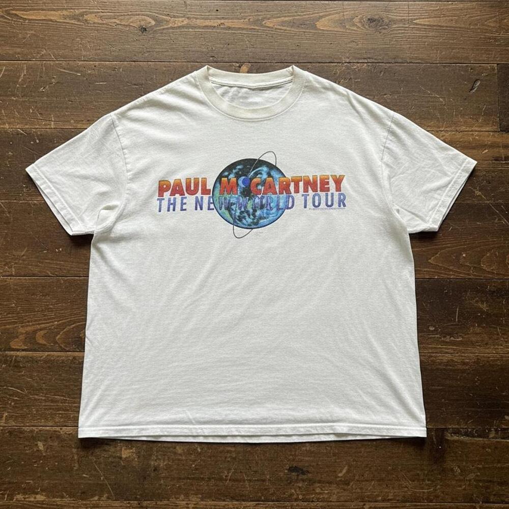 Paul Mccartney  World Tour  White Cotton T-Shirt